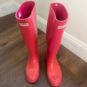 Hot Pink Tall Hunter Boots